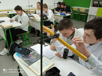 Урок физики в 7 классе.
